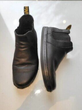 Doc/Dr. Martens Katya Women's Leather Casual Chelsea Boots Black Size 7